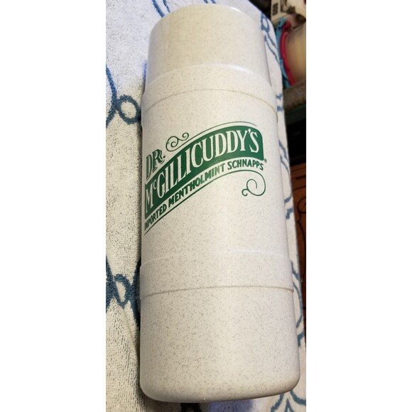 Dr. Mcgillicutty's embossed Aladdin 1 Liter plastic thermos - Picture 1 of 11